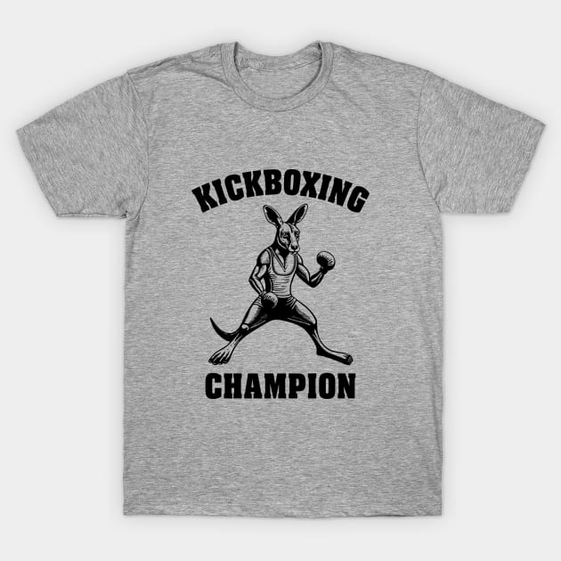 Kangaroo Kickboxing Champion T-Shirt by avperth